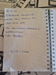 Pagina della dedica Eco di una Fuga Perfetta