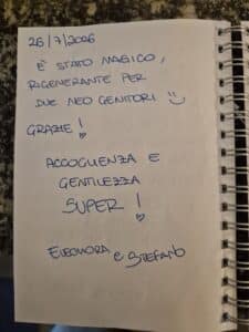 Pagina della dedica Ristoro Magico per Neo Genitori