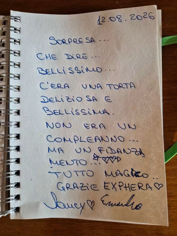 Exphera Bubble Room - Una Dolce Sorpresa d'Amore - 20260812 092935 resized Pagina Guestbook Exphera